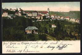 AK Trogen, Teilansicht mit Kirche, 1903