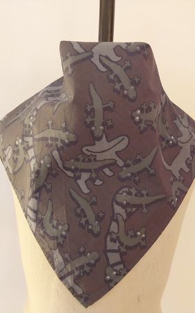 Tuch Baumwolle quadratisch marimekko Motiv Geckos 