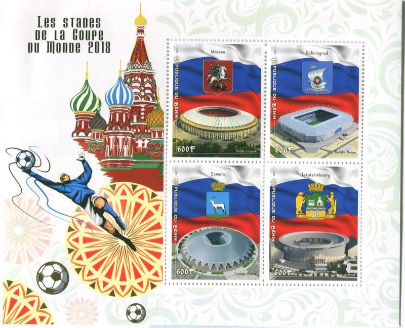 Tous les timbres: Block "Fussball". Benin. – Neuf avec emballage d'origine à Basel par Butsch5