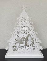 Luminee Weihnachtsbaum Holz LED weiss