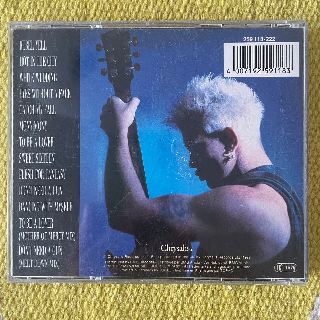 CDs: BILLY IDOL-THE BEST IDOL SONGS – Gebraucht aus Rorschacherberg von CD-Roli 1