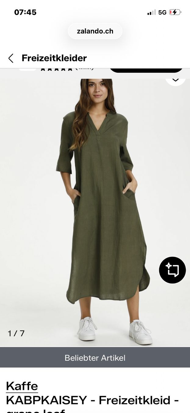 Vestiti: Freizeitkleid XL Marke Kaffe grape leaf – Nuovo (secondo la descrizione) da Dübendorf venduto da Aber_trotzdem