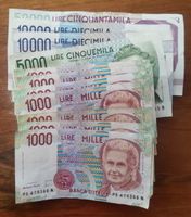 Italien 82'000 Lire Banknoten in gutem Zustand ab nur 10.-