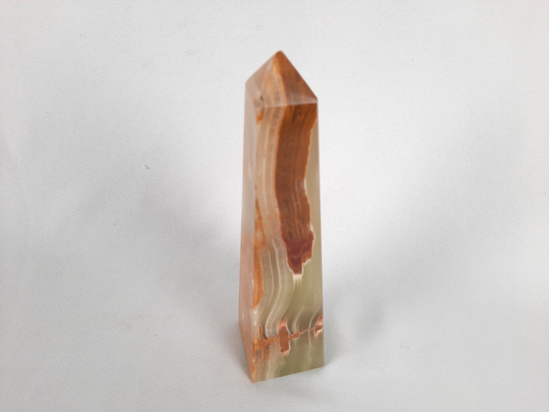 Mineralien & Heilsteine: Onyx-Obelisk 21 cm – Gebraucht aus Beinwil am See von Restwert_Beinwil 2