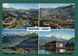 Montana -Crans, Mehrbilderkarte, ungelaufen, Grossformat