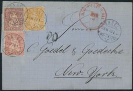 1870 - Sitzende Helvetia - Brief - BFr