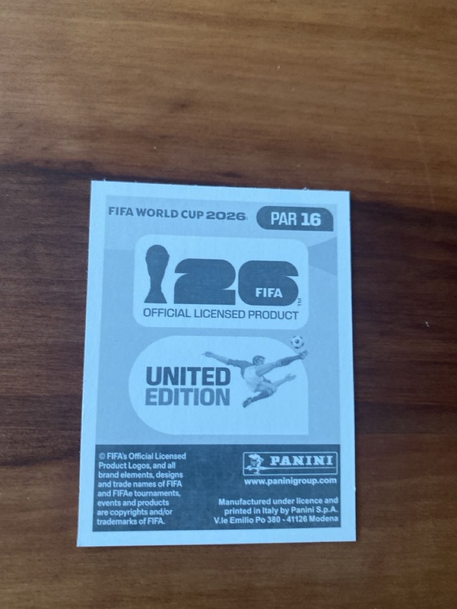 Panini Carte collezionabili: Panini PAR 16 – Nuovo (secondo la descrizione) da Gränichen venduto da lia_1997_ 1
