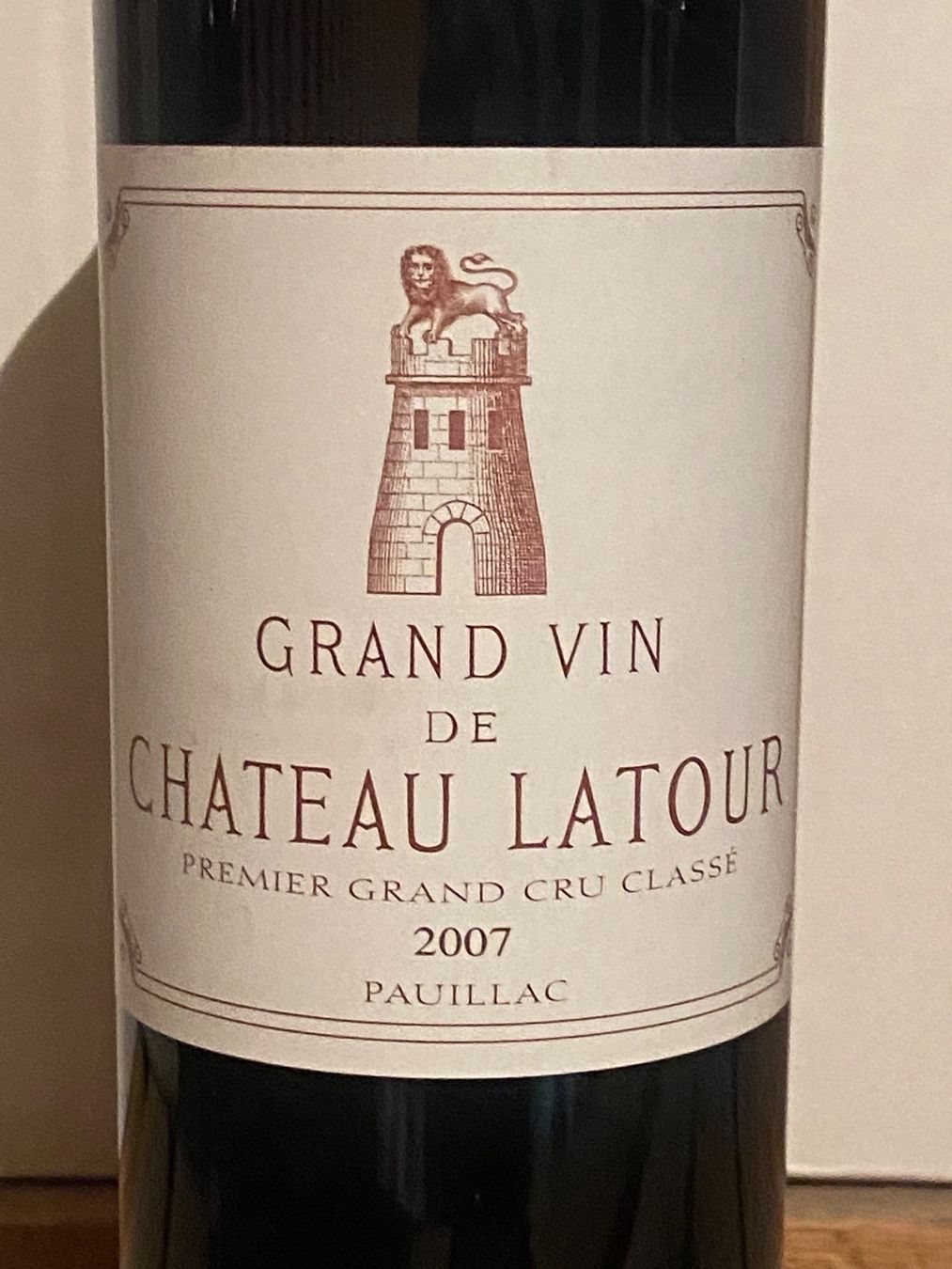 Vino: Château Latour 2007 Pauillac – Nuovo (secondo la descrizione) da Roche VD venduto da avediscipule 1