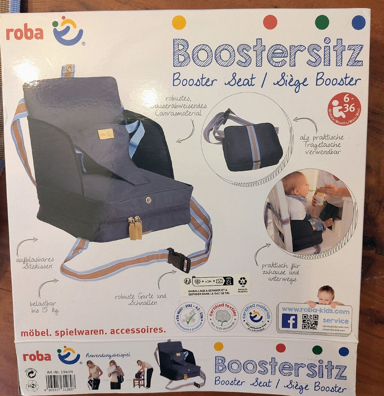 Seggioloni: Roba Sitzerhöhung Booster – Nuovo (secondo la descrizione) da Wittenwil venduto da Merida1 2