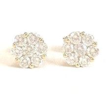 Ohrstecker: Gelbgold 7.5mm, 14 Diamanten 0.86ct G/SI, 2250.-