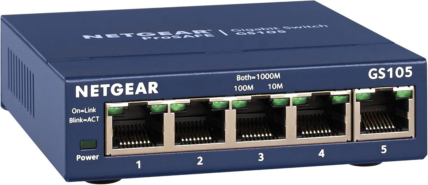 Hub & Switch: Netgear Prosafe Gigabyte Switch GS105 – Usato da Schwerzenbach venduto da Rcbb84