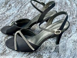 Elegante Damen Pumps, Graceland Gr. 38 Schwarz mit Strass