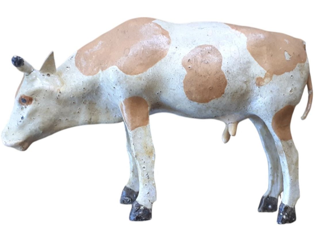 Figuren: Tierfigur Krippenfigur antik - Kuh Nr.1 – Gebraucht aus Mörschwil von wunderkiste44