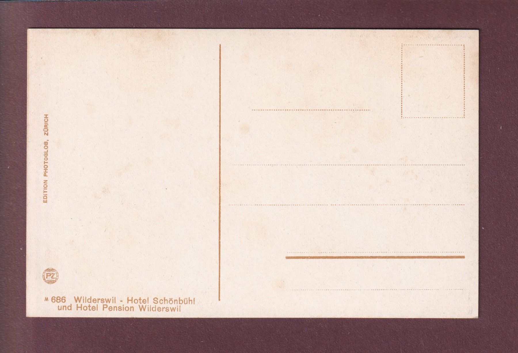 Cartoline postali: WILDERSWIL - Hotel Schönbühl – Usato da Pully venduto da nicecards 1