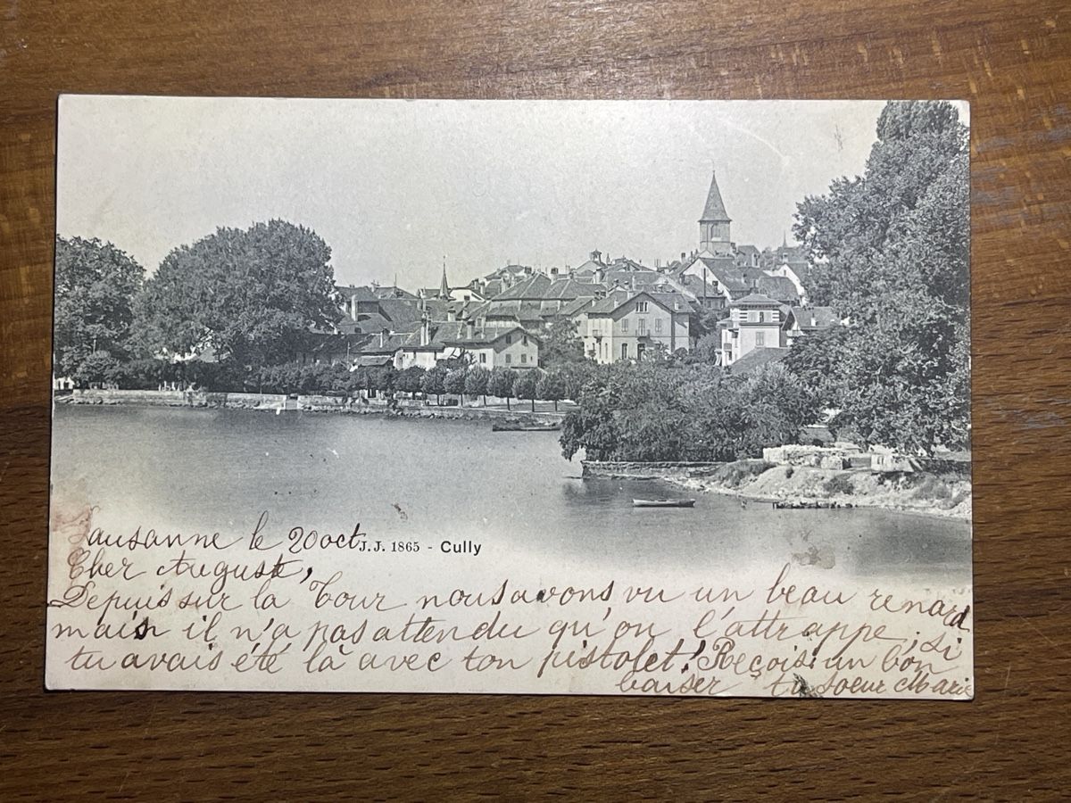 Cartoline postali: Alte Ansichtskarte Cully 1903 – Usato da Strengelbach venduto da Aschatan5