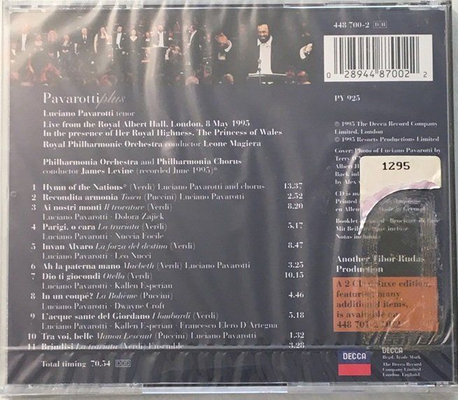 CDs: Pavarotti plus – Neu und originalverpackt aus Grüningen von azulamarillo 1