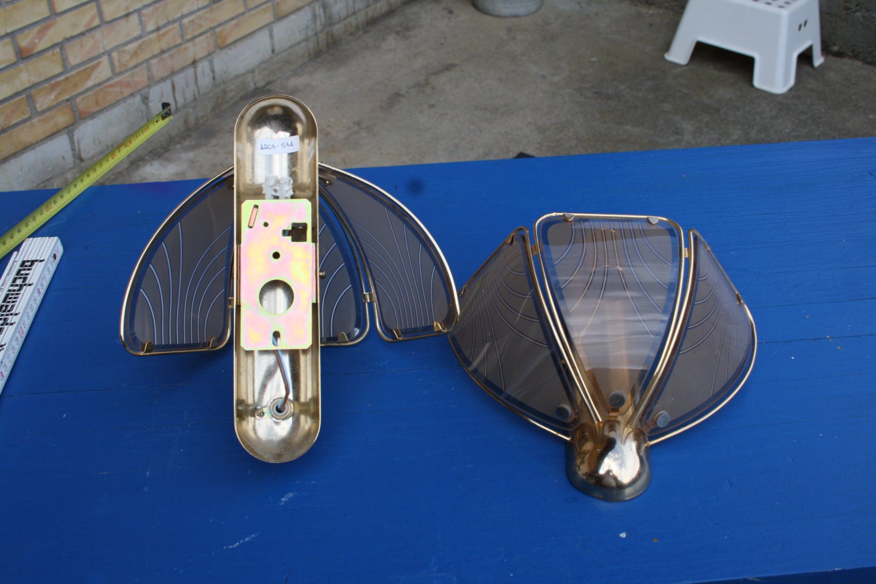 Lampen: 2 VINTAGE WANDLAMPEN – Gebraucht aus Wauwil von Pneuedy 4