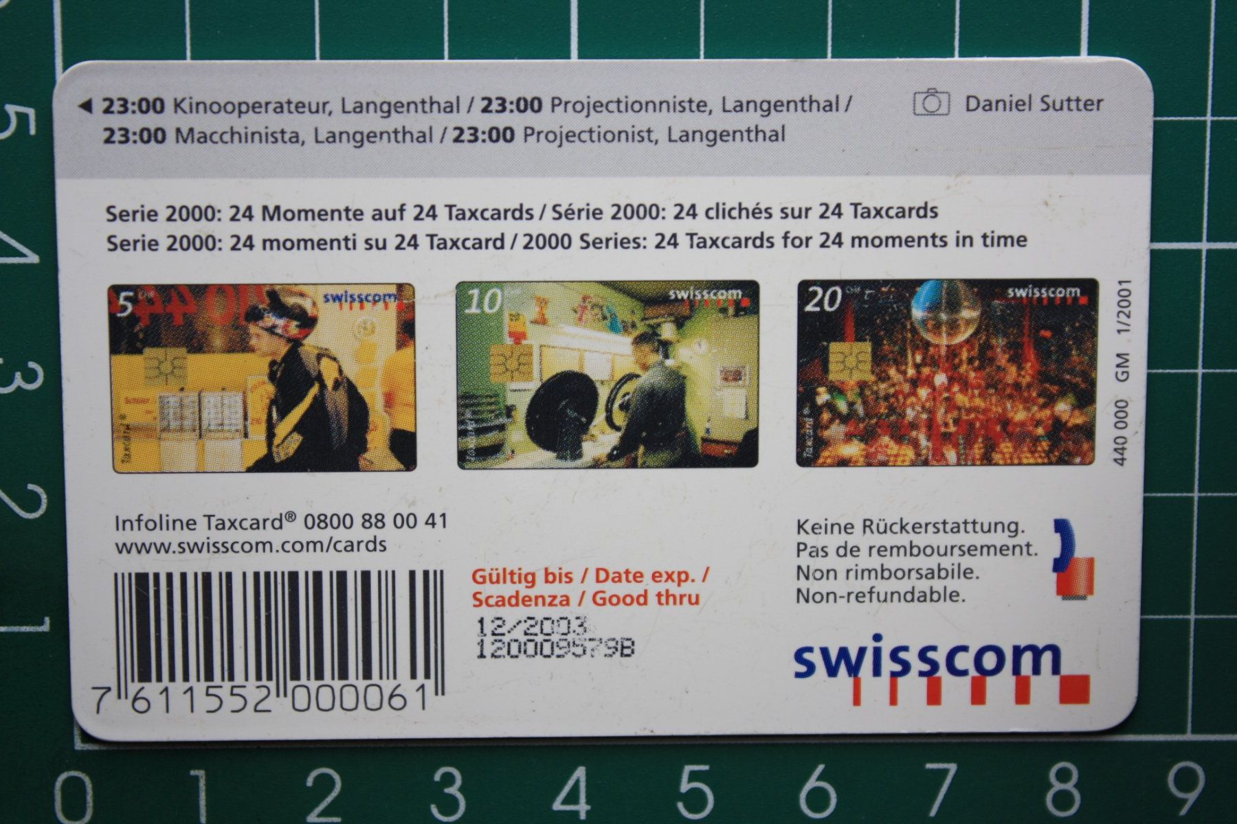Swisscom Telefon- & Taxkarten: swisscom taxcard /geschenkkarte – Gebraucht aus Laupen BE von Gufi57 1