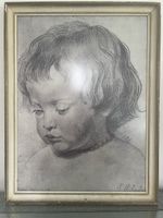 Estampe Vintage Mid-Century - Le Fils de Rubens par Lambert 