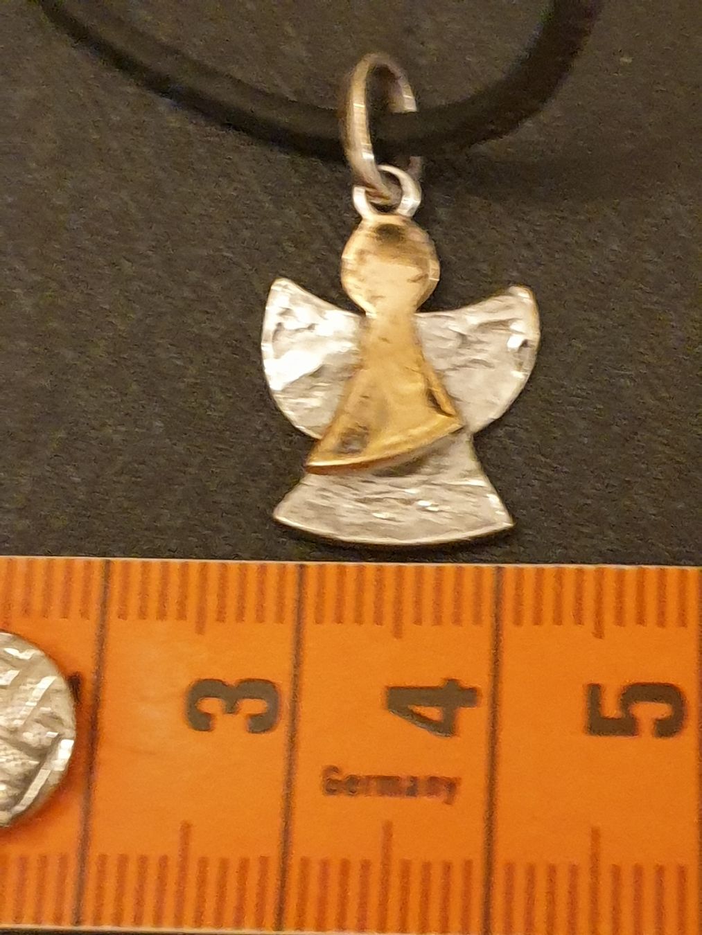 Anhänger: Pendentif argent&plaque or, 925, avec cordon – Neu (gemäss Beschreibung) aus Neuchâtel von Verenas12 6