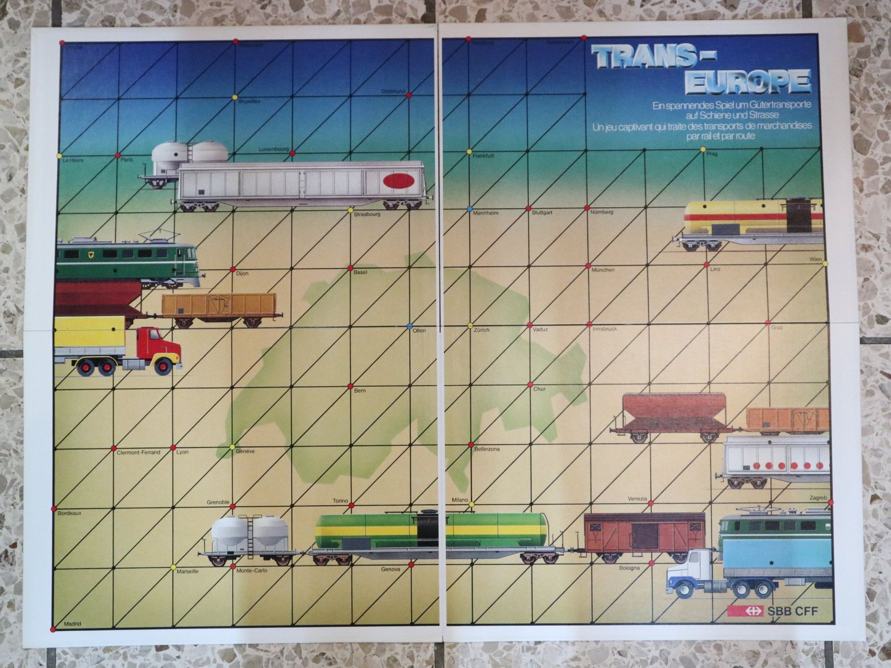 Giochi: 1983 SBB Trans Europe Spiel CFF – Usato da Eschenbach SG venduto da Astalavista 2