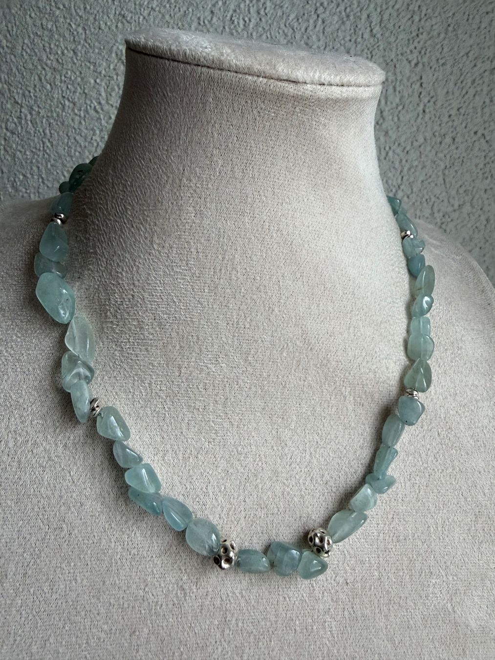 Colliers: Aquamarin Kette mit Silber Verschluss 925 – D'occasion à Spiegel b. Bern par Rogger72 1