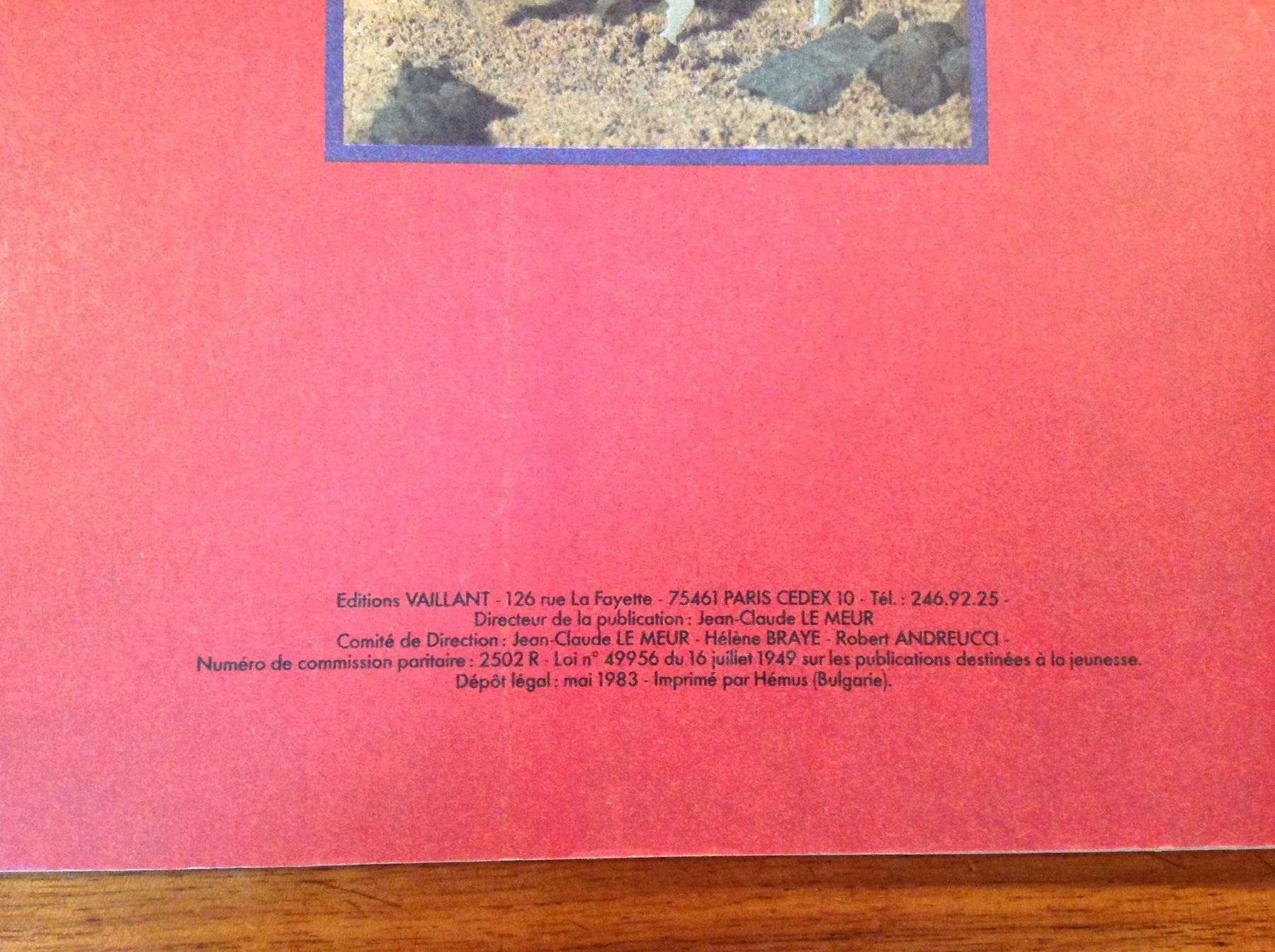 Fumetti: Journal Rahan N° 34 - 1983 – Usato da Vuiteboeuf venduto da broticaire 2