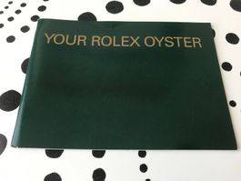 YOUR ROLEX OYSTER - BOOKLET ORIGINAL ENGLISH VERSION !!!