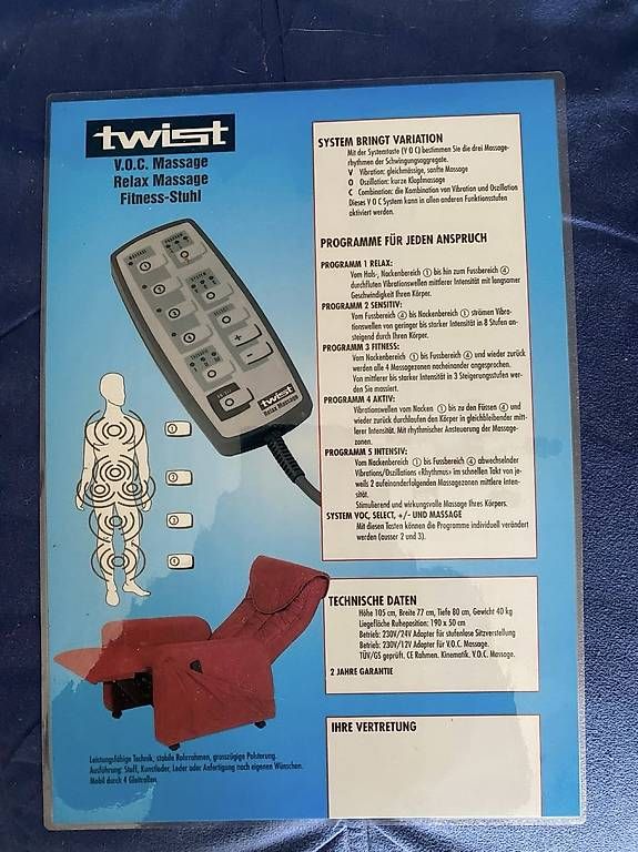 Sessel: Massagesessel Twist, blau – Gebraucht aus Luzern von gad_7cqv 2