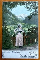 Intelaken - Femme en costume traditionnel 1905