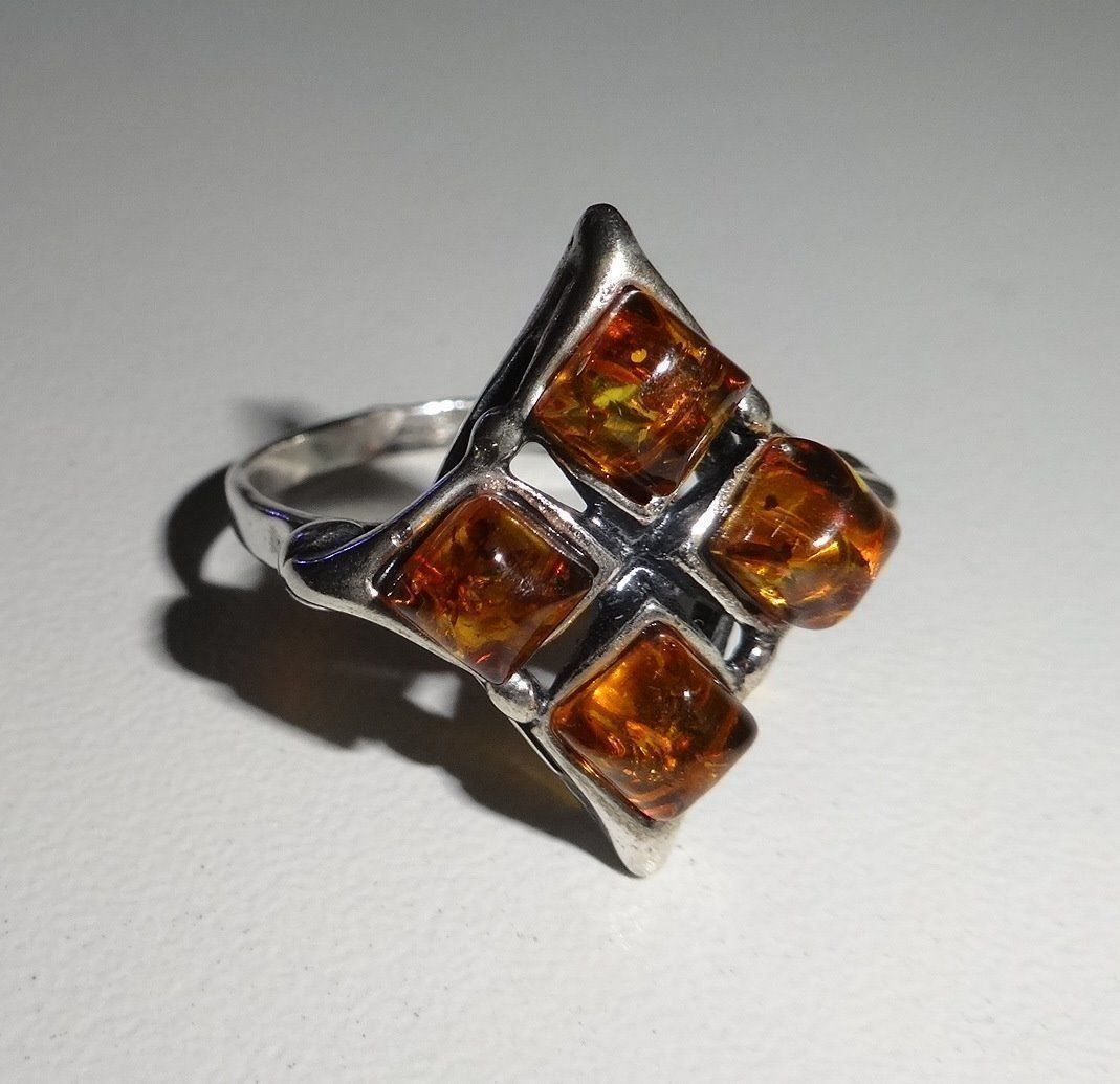 Ringe: ECHT! * Bernstein RING 925 Silber – Neu (gemäss Beschreibung) aus Visp von steinschmuckwelt 3