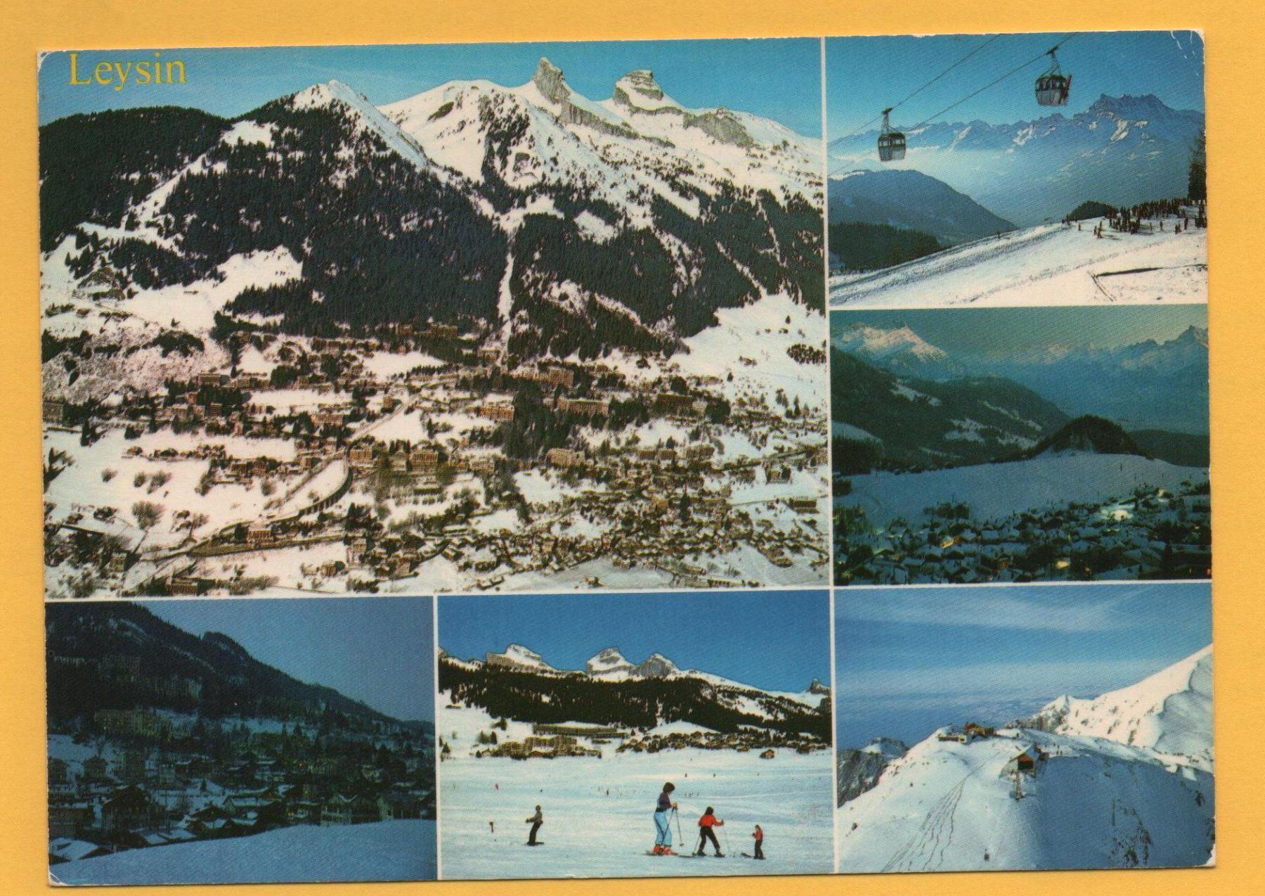 Cartes postales: LEYSIN Alpes Vaudoises, Luftseilbahn, Skilift – D'occasion à Jona par philajona