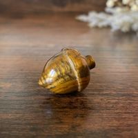 ✲ 1 Stk. Tigerauge Eichel ✲ 12g / 26mm Acorn Carving