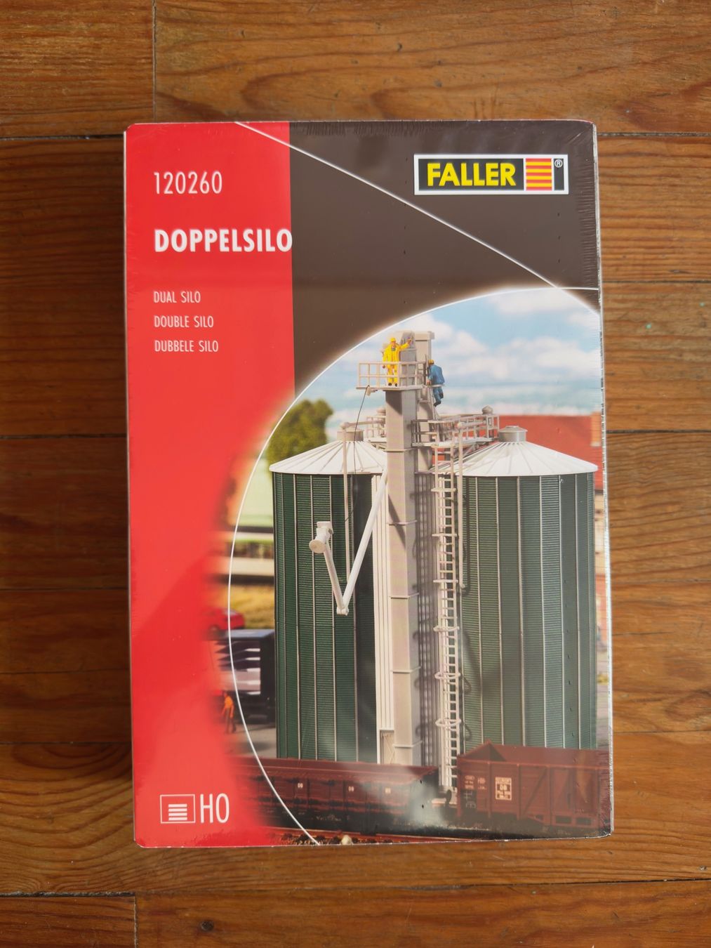 Faller Modellini di ferrovie: Faller 120260 Doppelsilo Bausatz – Nuovo e nell'imballaggio originale da Yverdon-les-Bains venduto da ele_z7jf