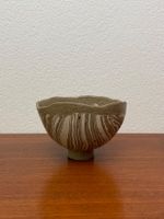 Nerikomi Studio Keramik Schale kleine Fussschale gestreift
