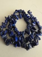 Lapislazuli Splitter ca. 4-12mm. Strang ca.40cm.