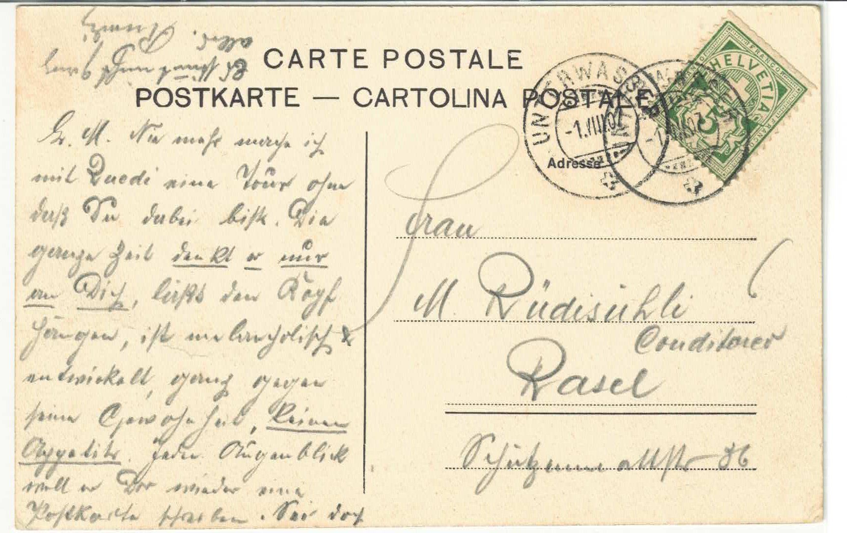 Cartoline postali: Wildhaus - Panorama – Usato da Ettingen venduto da Kartenplanet 1