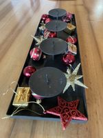 Kerzenständer für 3 Kerzen aus Metall schwarz