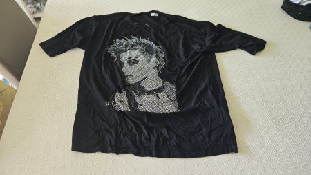 Maglietta nera viscosa Fiorella Rubino tg.XS oversize