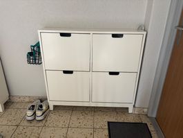 Schuhschrank weiss 4 Fächer guter Zustand