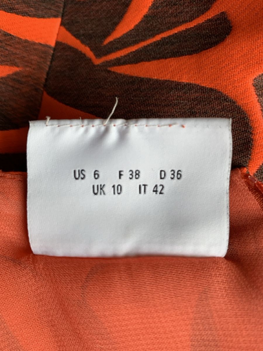 Akris Kleider: AKRIS: Extravagantes, orange gemustertes Kleid, 36 – Neu (gemäss Beschreibung) aus Luzern von designluzern 6