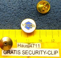 VESPA MOTORROLLER LOGO SCHMUCK-PIN ENAMEL KLEIN-FEIN GOLDIG