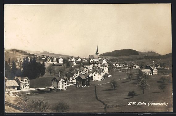Cartoline postali: Stein /Appenzell, Teilansicht mit Strass – Usato da Berlin venduto da bartko-reher