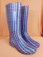 Apollo Gummistiefel Regenstiefel Karo bunt Gr. 37