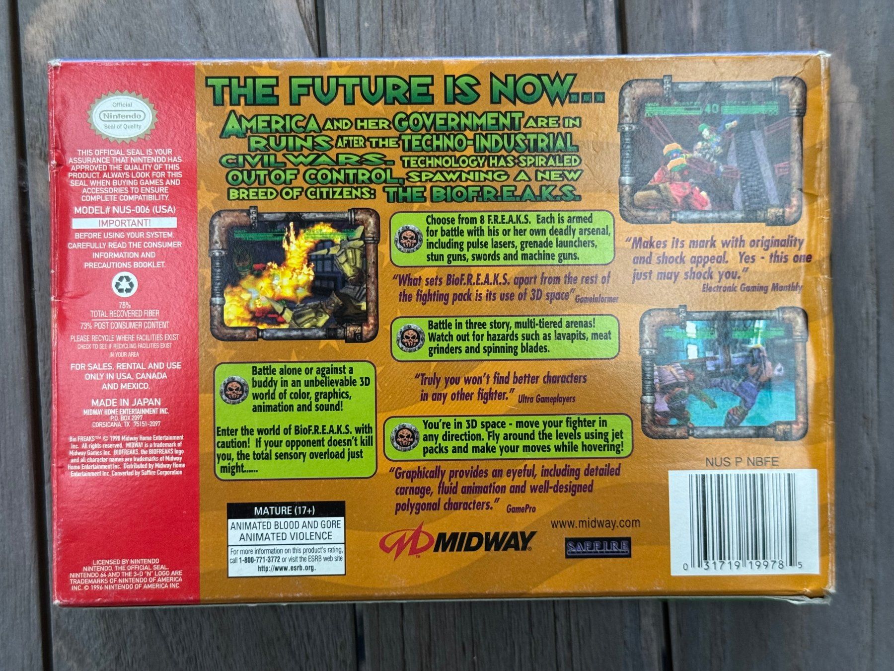 Giochi: Bio Freaks, N64, US Version, OVP – Usato da Felben-Wellhausen venduto da Oldschool_Games 1