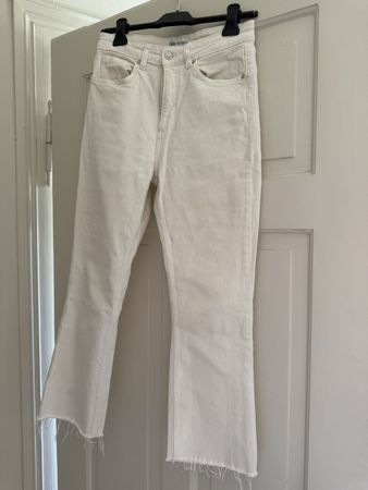 Zara Jeans weiss High Waist