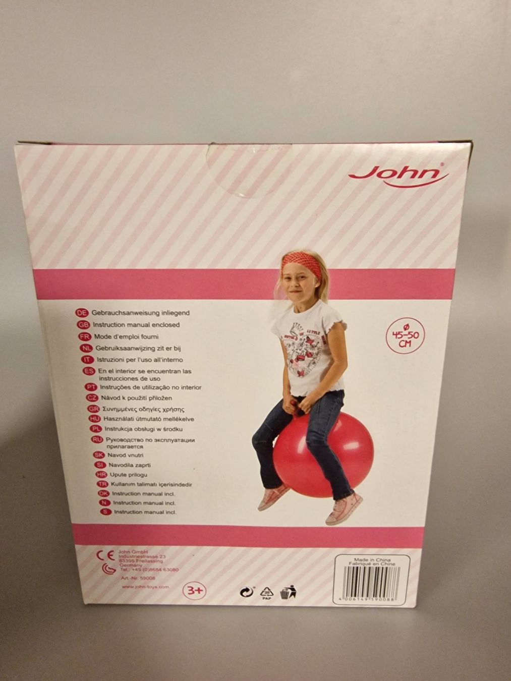 Palloni: John Hüpfball Pink Neu – Nuovo e nell'imballaggio originale da Oberuzwil venduto da aseinkaufswelt 2