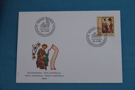PTT FDC, Pro Patria, Bundesfeiermarken, 24.5.1988
