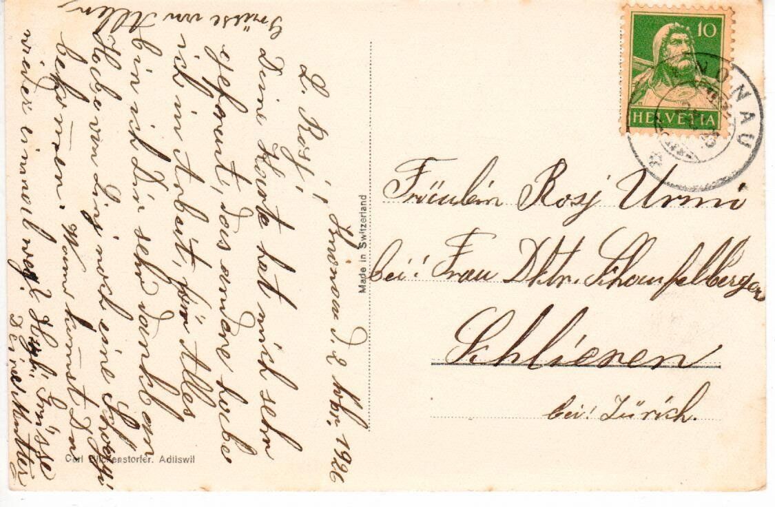 Cartoline postali: Knonau 1926 – Usato da Wolhusen venduto da Curver9 1