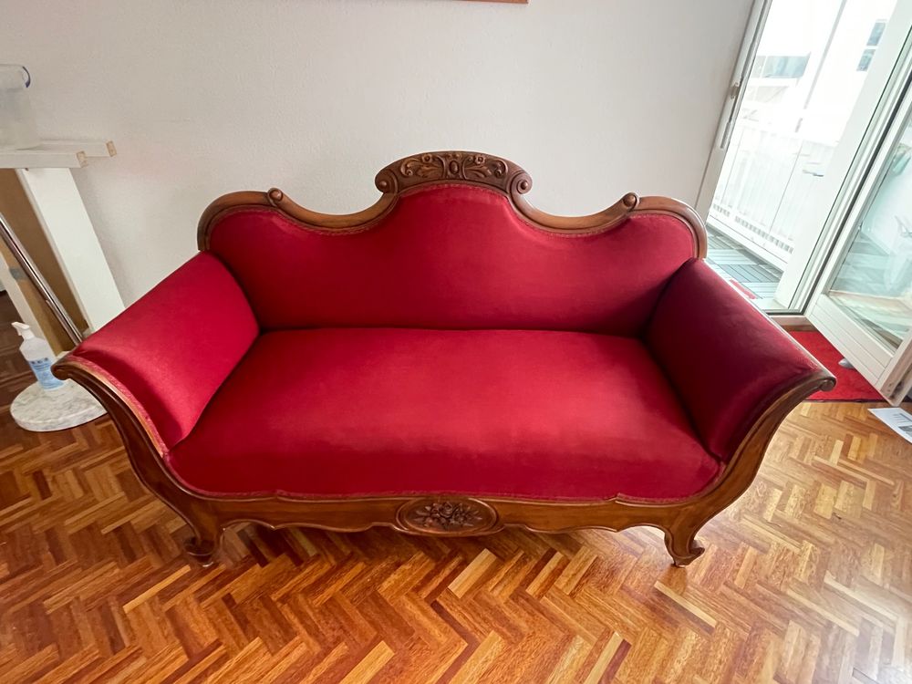 Specificitet Tæl op suppe Antikes Sofa Rot. | Kaufen auf Ricardo